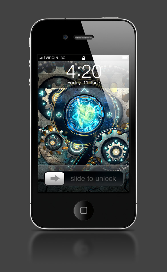 Abduzeedo's iPhone wallpaper of the week by Jeff Huang