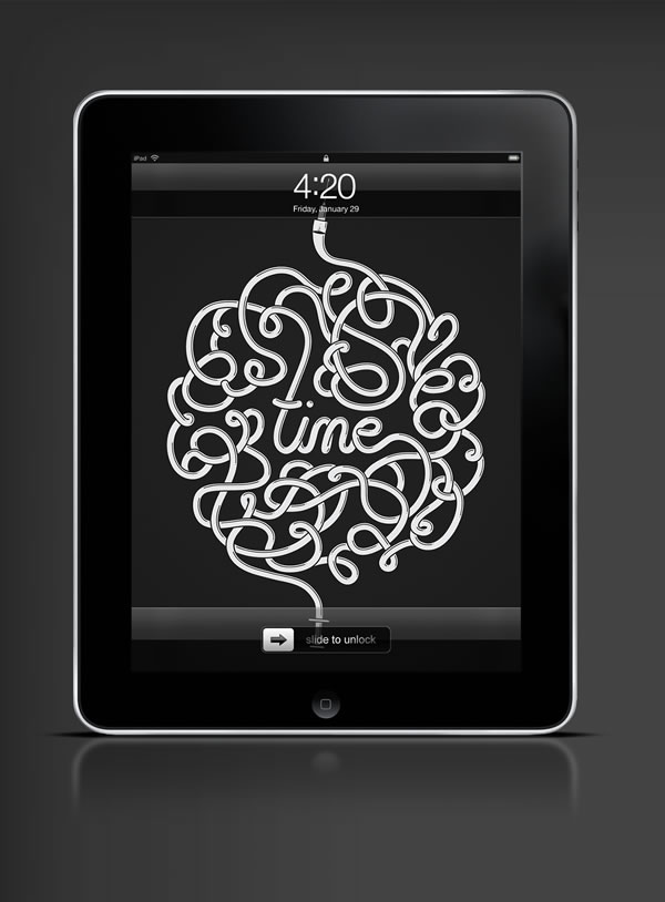 Abduzeedo's iPad wallpaper of the week by Mike Harrison