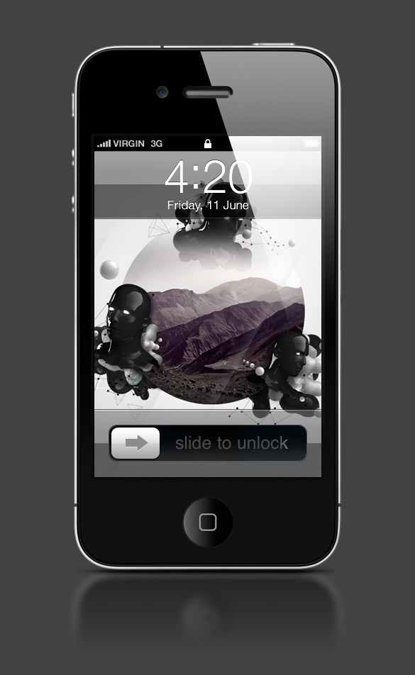 Abduzeedo's iPhone wallpaper of the week by LeRoi3