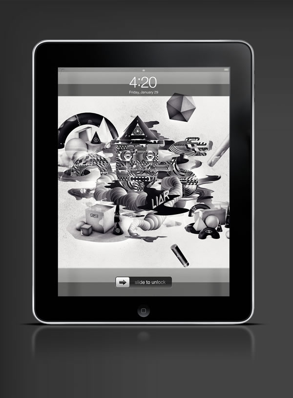 Abduzeedo's iPad wallpaper of the week by François Leroy