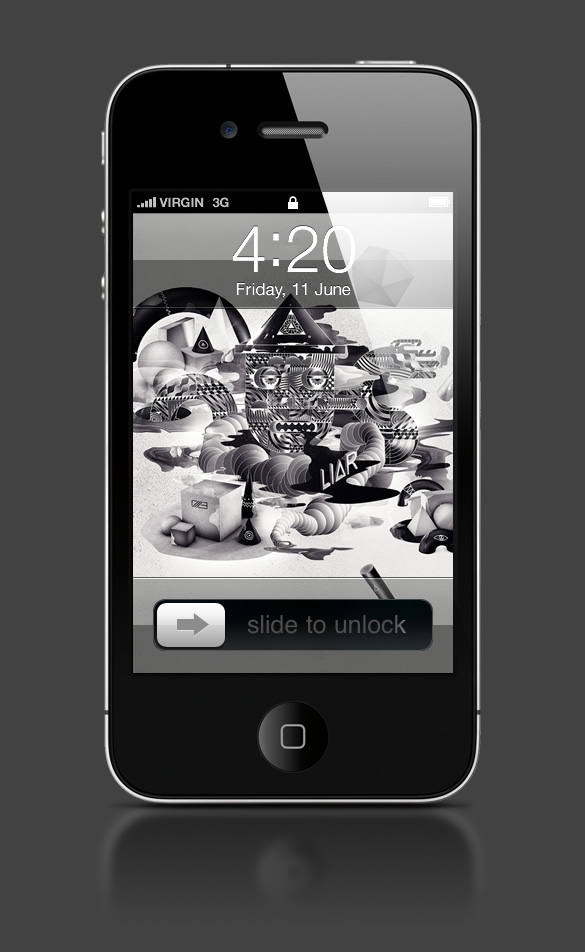 Abduzeedo's iPhone wallpaper of the week by François Leroy