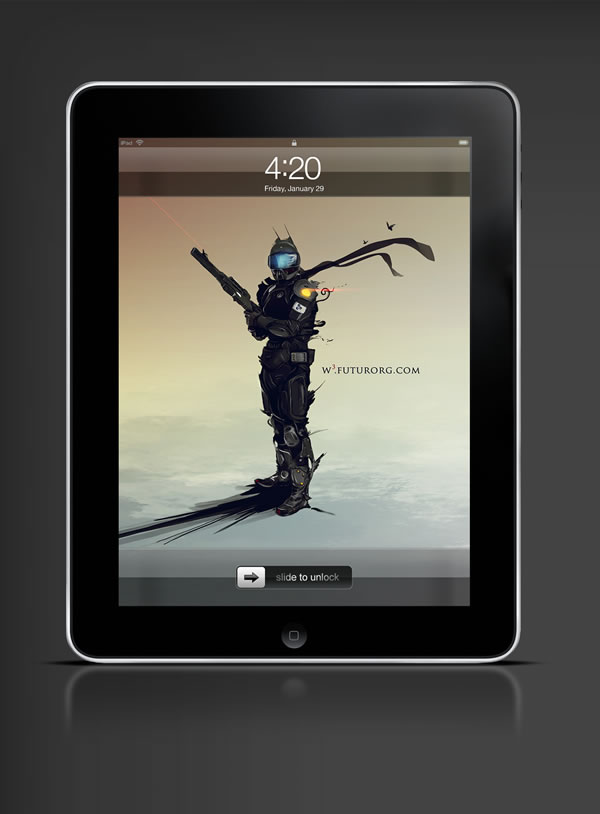 Abduzeedo's iPad wallpaper of the week by  Timothée Mathelin 