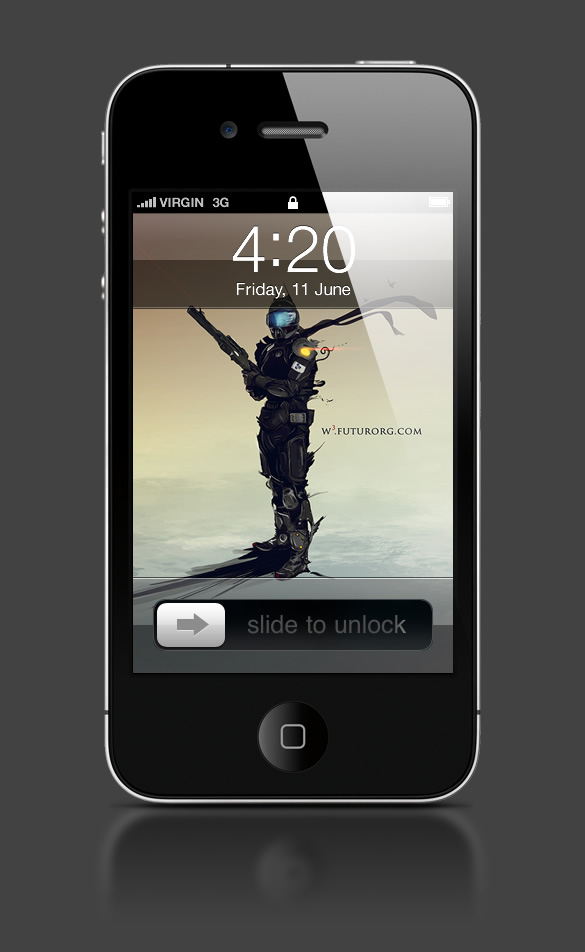 Abduzeedo's iPhone wallpaper of the week by Timothée Mathelin 