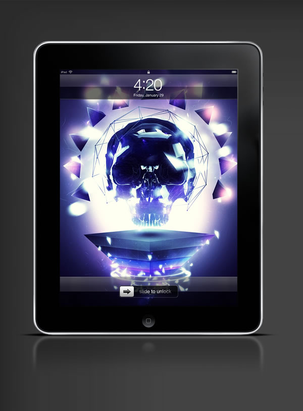 Abduzeedo's iPad wallpaper of the week by Sebastian Andaur