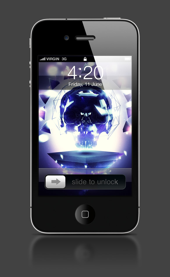 Abduzeedo's iPhone wallpaper of the week by Sebastian Andaur