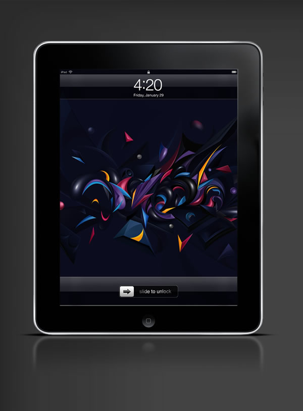 Abduzeedo's iPad wallpaper of the week by Vlad Axinte