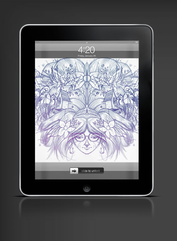 Abduzeedo's iPad wallpaper of the week by Bukioe