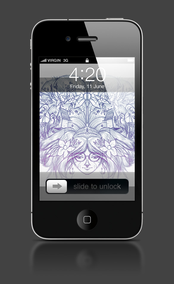 Abduzeedo's iPhone wallpaper of the week by Bukioe
