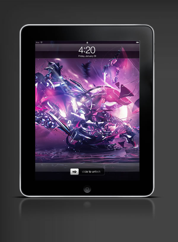 Abduzeedo's iPad wallpaper of the week by Csaba Fekete