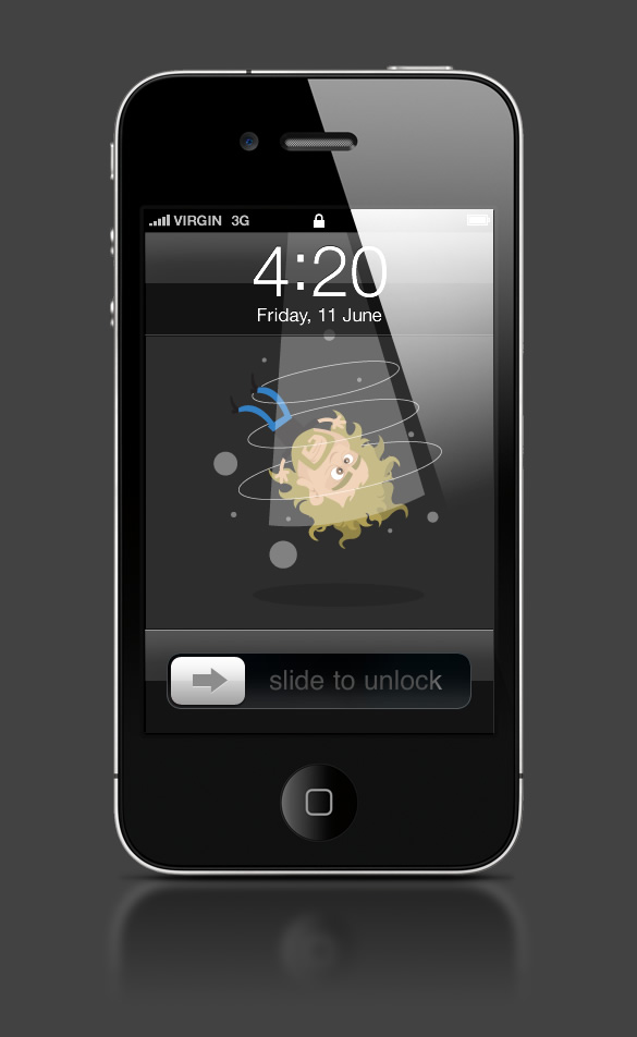 Abduzeedo's iPhone wallpaper of the week by Ricardo Gimenes