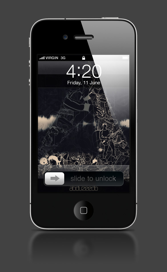 Abduzeedo's iPhone wallpaper of the week by Guilherme Marconi