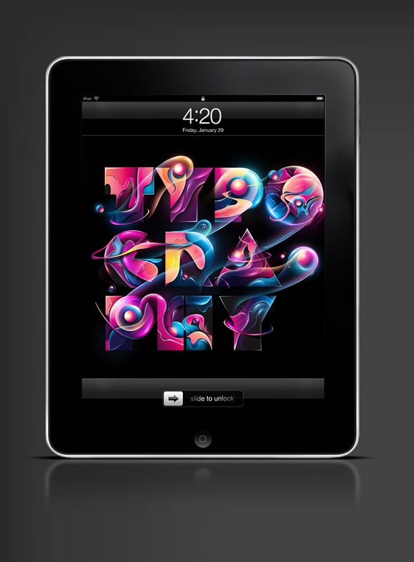 Abduzeedo's iPad wallpaper of the week by Rik Oostenbroek