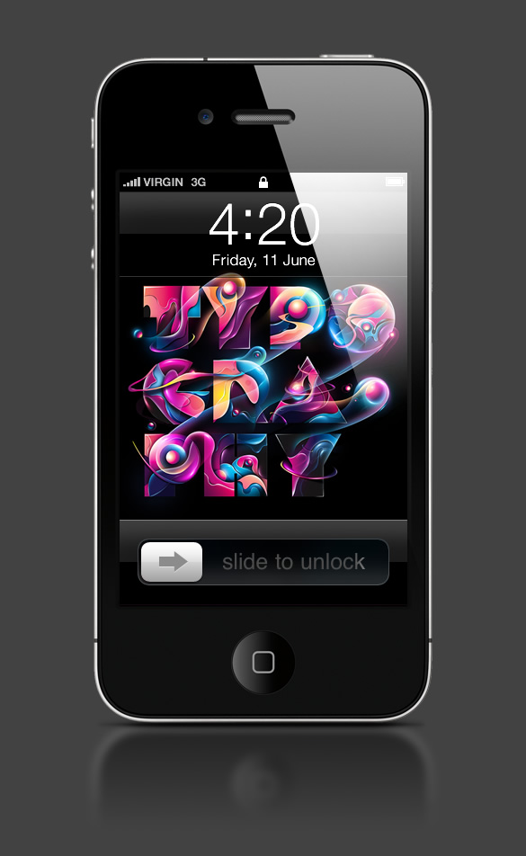 Abduzeedo's iPhone wallpaper of the week by Rik Oostenbroek