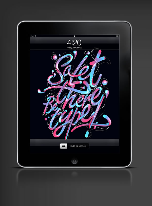 Abduzeedo's iPad wallpaper of the week by Fabian de Lange