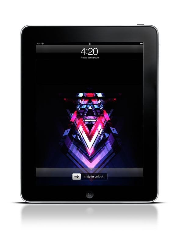 Abduzeedo's iPad wallpaper of the week by Justin Maller