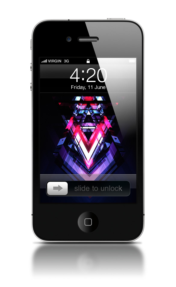 Abduzeedo's iPhone wallpaper of the week by Justin Maller