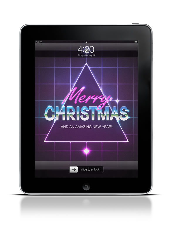 Abduzeedo's iPad wallpaper of the week - Christmas 2012