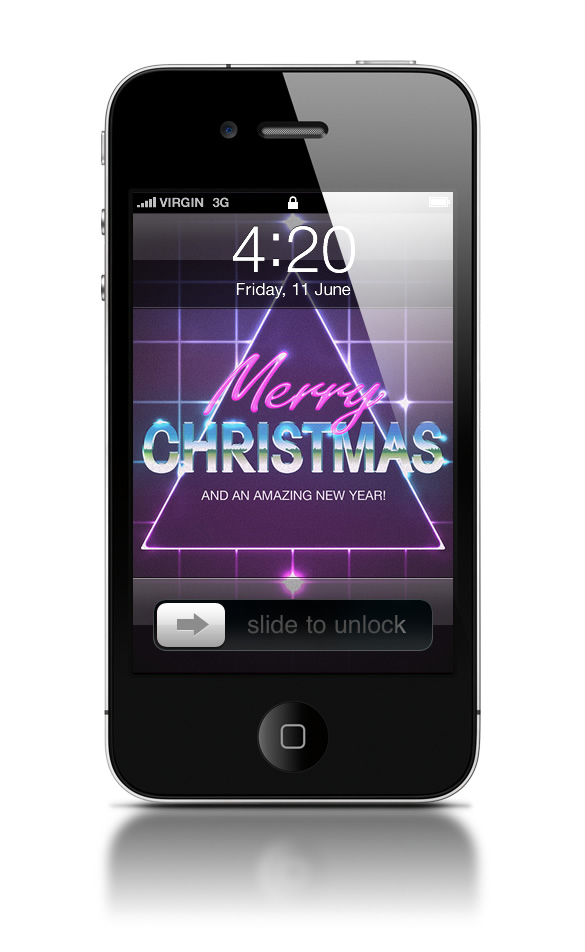 Abduzeedo's iPhone wallpaper of the week - Christmas 2012