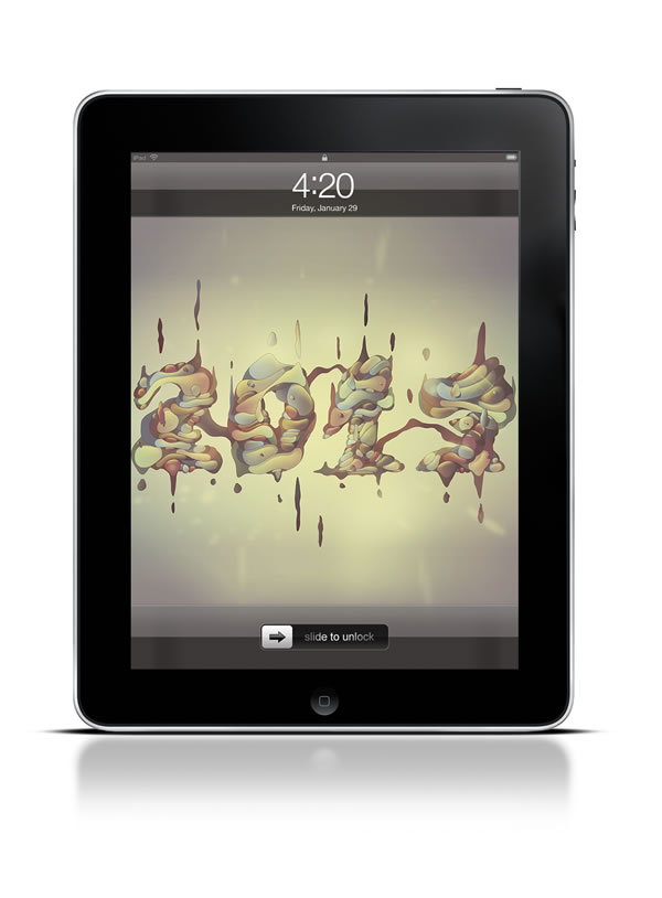 Abduzeedo's iPad wallpaper of the week by Cristian Eres
