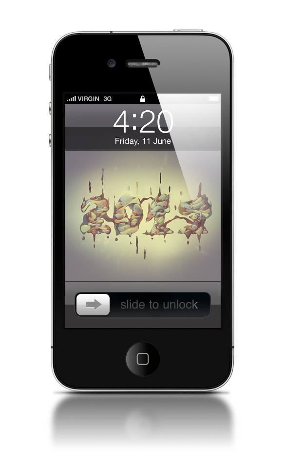 Abduzeedo's iPhone wallpaper of the week by Cristian Eres