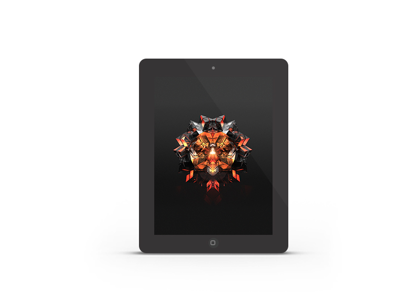 Abduzeedo's iPad wallpaper of the week by Justin Maller