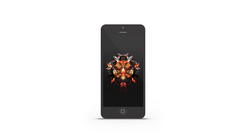 Abduzeedo's iPhone wallpaper of the week by Justin Maller