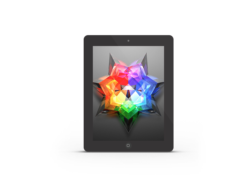 Abduzeedo's iPad wallpaper of the week by Justin Maller