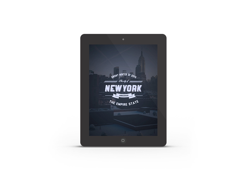 Abduzeedo's iPad wallpaper of the week - Typographic Logo