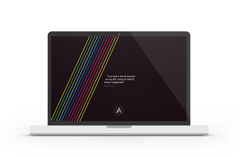 Abduzeedo's wallpaper of the week - Positive Thinking