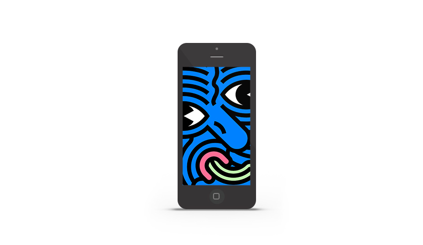 Abduzeedo's iPhone wallpaper of the week by Marco Oggian