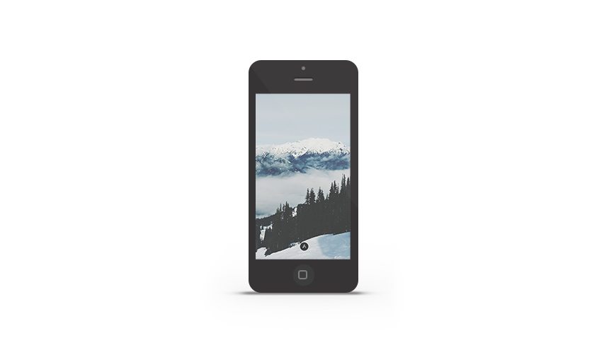 Abduzeedo's iPhone wallpaper of the week- Whistler
