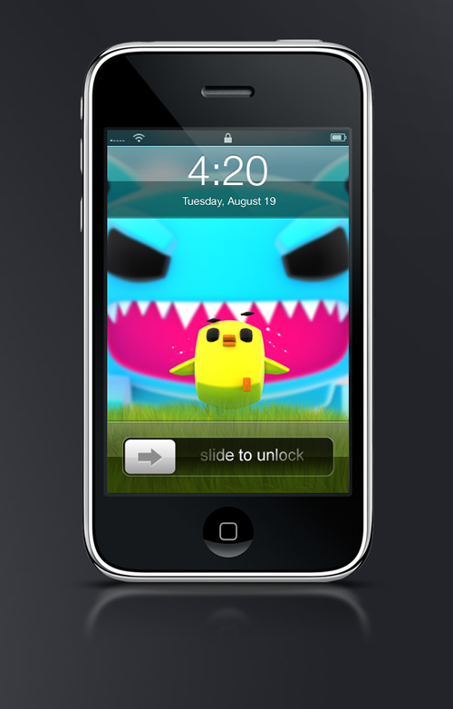 Abduzeedo's iPhone wallpaper of the week by Fran Ferriz