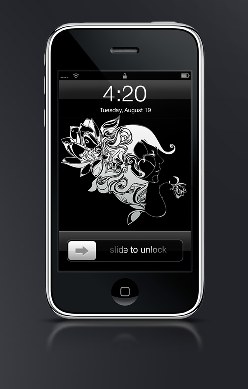 Abduzeedo's iPhone wallpaper of the week by Eric Sin