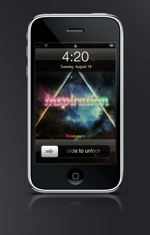 Abduzeedo's iPhone wallpaper of the week by abduzeedo