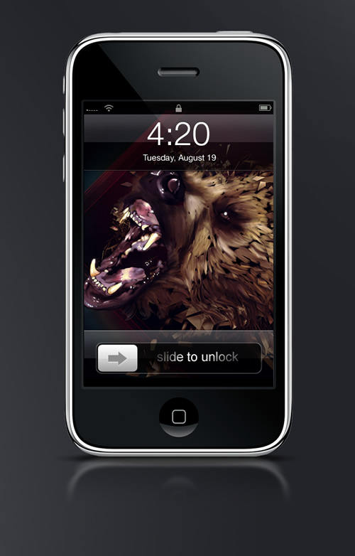 Abduzeedo's iPhone wallpaper of the week by lustix