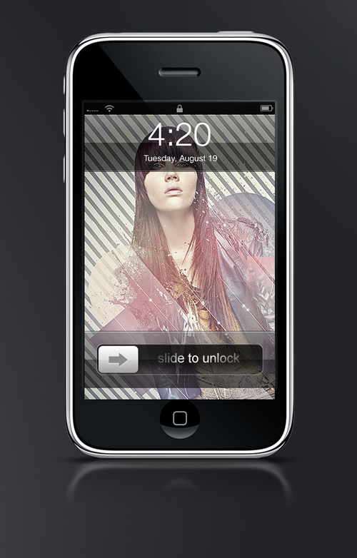 Abduzeedo's iPhone wallpaper of the week by iseedeadpixels