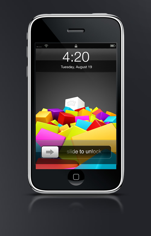 Abduzeedo's iPhone wallpaper of the week by Saltshaker911