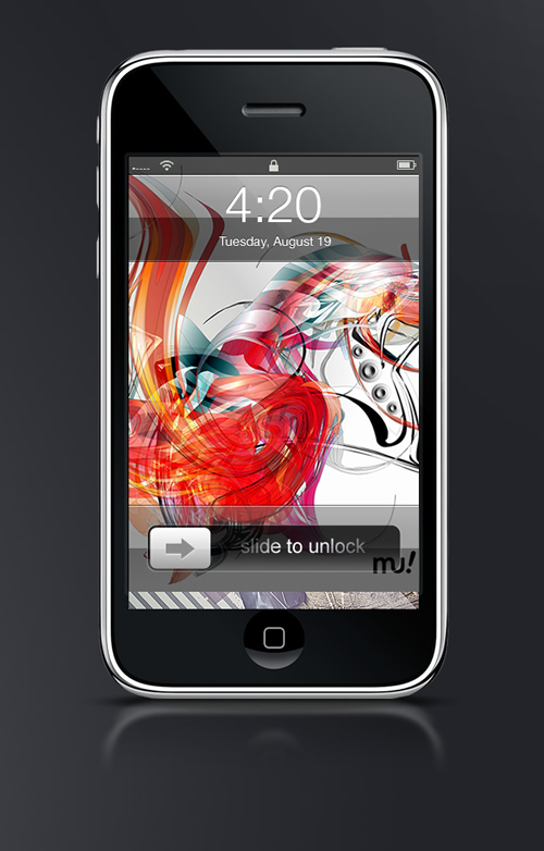 Abduzeedo's iPhone wallpaper of the week by nna MU!