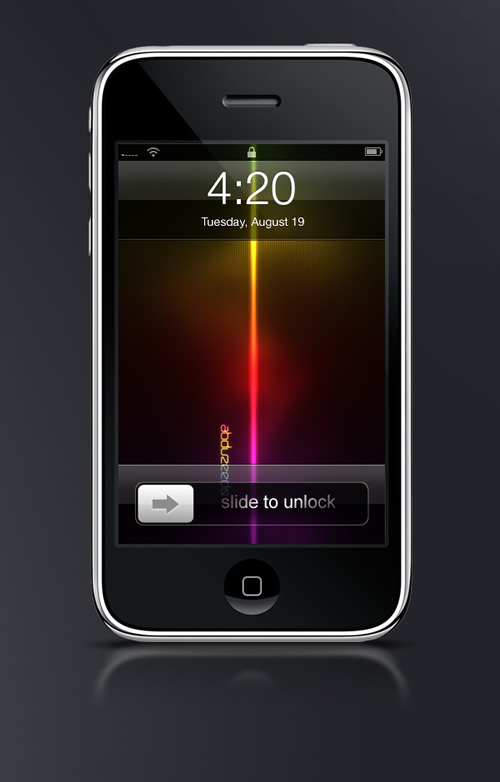 Abduzeedo's iPhone wallpaper of the week by Fabio Sasso