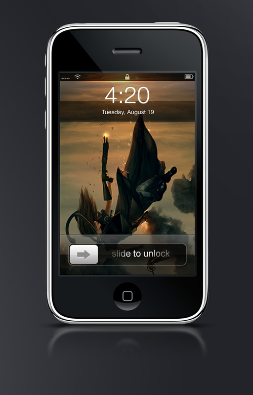 Abduzeedo's iPhone wallpaper of the week by Erik Schumacher