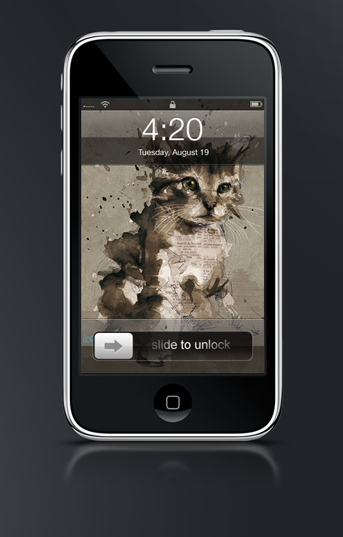 Abduzeedo's iPhone wallpaper of the week by Florian Nicolle