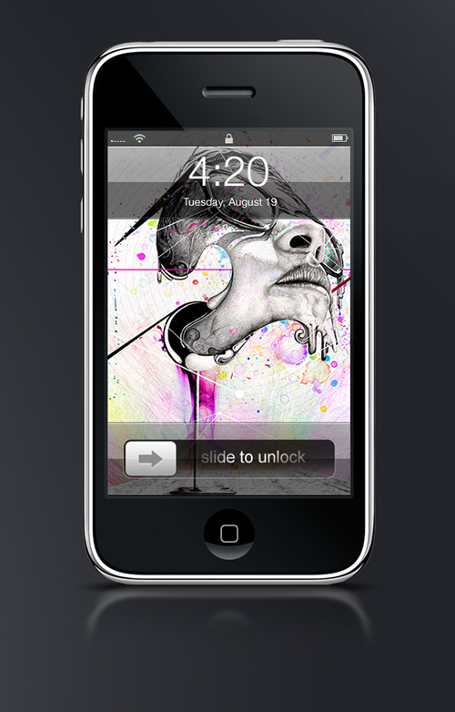 Abduzeedo's iPhone wallpaper of the week by Adolfo Correa 