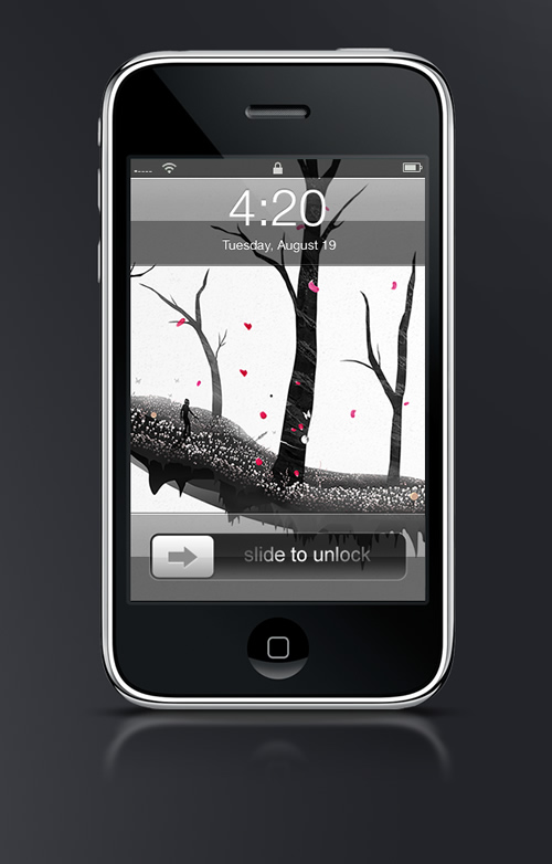 Abduzeedo's iPhone wallpaper of the week by Chris Haines 