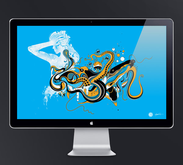 Abduzeedo's wallpaper of the week by Ginger Monkey