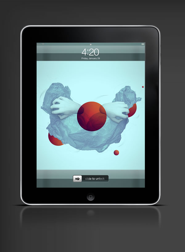 Abduzeedo's iPad wallpaper of the week by Max Spencer