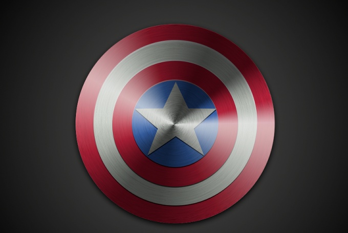 Captain America Shield in Pixelmator